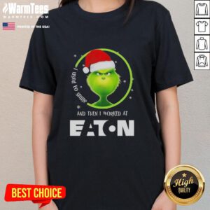 Awesome Grinch Christmas tee for ladies with 'I Used to Smile' quote, perfect for festive gatherings and holiday cheer.