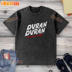 Awesome Halloween 2025 Duran Duran washed t-shirt featuring vintage graphic design, perfect for festive celebrations.
