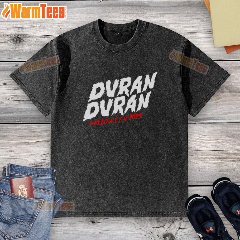 Awesome Halloween 2025 Duran Duran washed t-shirt featuring vintage graphic design, perfect for festive celebrations.