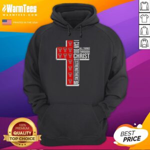 Awesome I Can Do All Things Through Christ hoodie for Texas Tech Red Raiders football fans, showcasing team spirit and faith.