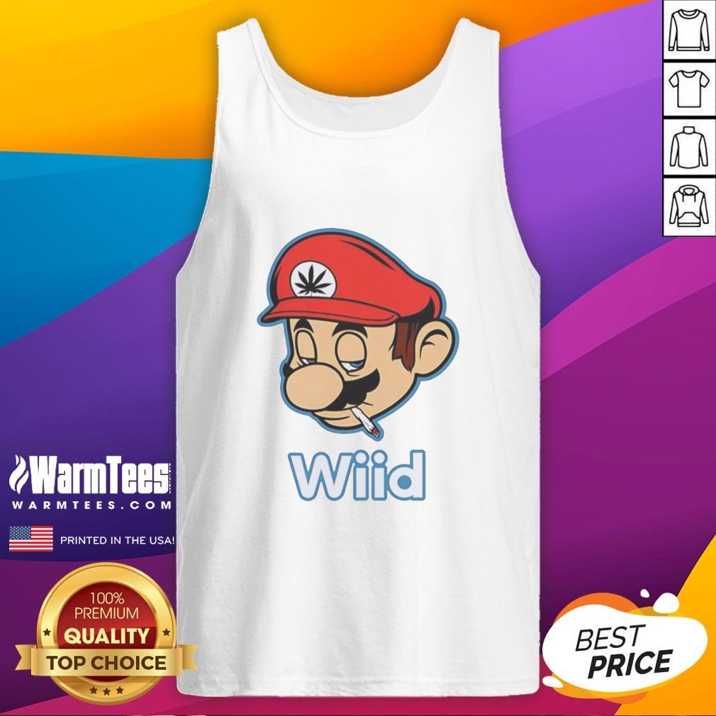 Awesome Mario Bros Wii'd smoking tank top featuring vibrant graphics of Mario and Luigi, perfect for gaming fans.