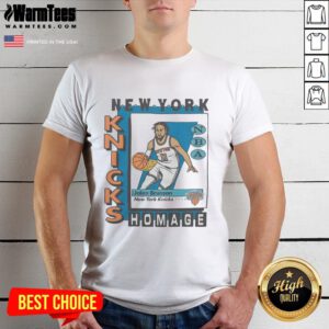 Alt Text: Awesome New York Knicks trading card Jalen Brunson T-shirt showcasing vibrant colors and team logo. Perfect for fans!