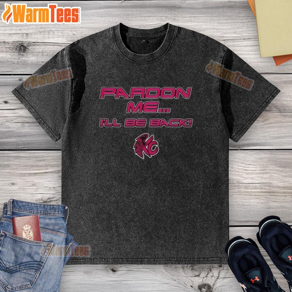 Awesome Pardon Me Ill Be Back Washed T-Shirt in soft cotton, featuring a trendy design perfect for casual wear.