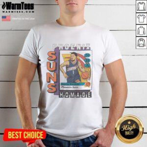 Awesome Phoenix Suns trading card featuring Devin Booker on a stylish T-shirt design for basketball fans.