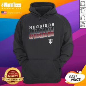 Awesome Premium Indiana Hoosiers Polished Hoodie in vibrant red, showcasing team logo and stylish design for fans.