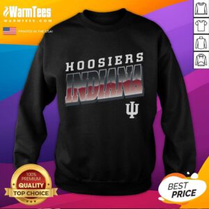 Awesome Premium Indiana Hoosiers Polished Sweatshirt in vibrant red, featuring the iconic Hoosiers logo and stylish design.