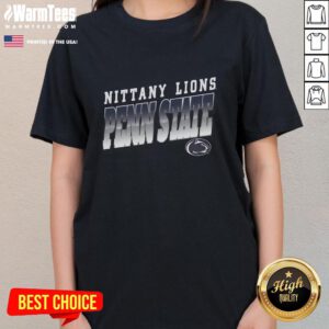 Awesome Premium Penn State Nittany Lions Polished Ladies Tee in blue, featuring logo and stylish design for fans.