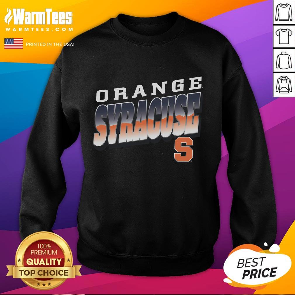 Awesome Premium Syracuse Orange Polished Sweatshirt in vibrant orange, perfect for fans and stylish casual wear.
