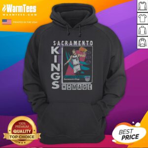 Awesome Sacramento Kings trading card featuring Domantas Sabonis on a stylish hoodie, perfect for fans.