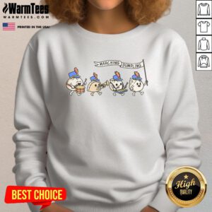 Cute marching dumpling sweatshirt featuring a playful dumpling design, perfect for cozy casual wear.