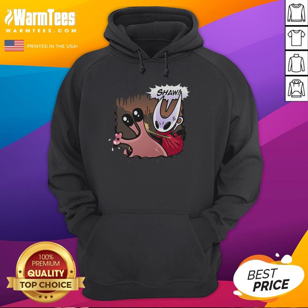 Funny Hollow Knight Silksong Nuu Slap Hoodie featuring vibrant graphics of Nuu character in a playful design.