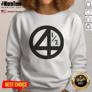 Good 4 1 2 Ringer Marvel Fantastic Four logo sweatshirt featuring vibrant colors and stylish design.