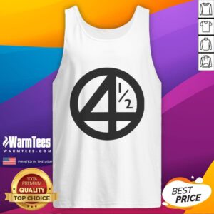 Alt Text: Good 4-1-2 Ringer Marvel Fantastic Four Logo Tank Top featuring iconic superhero design in vibrant colors.