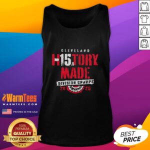 Good Cleveland Baseball History Made 2025 Division Champs tank top showcasing team pride and championship spirit.