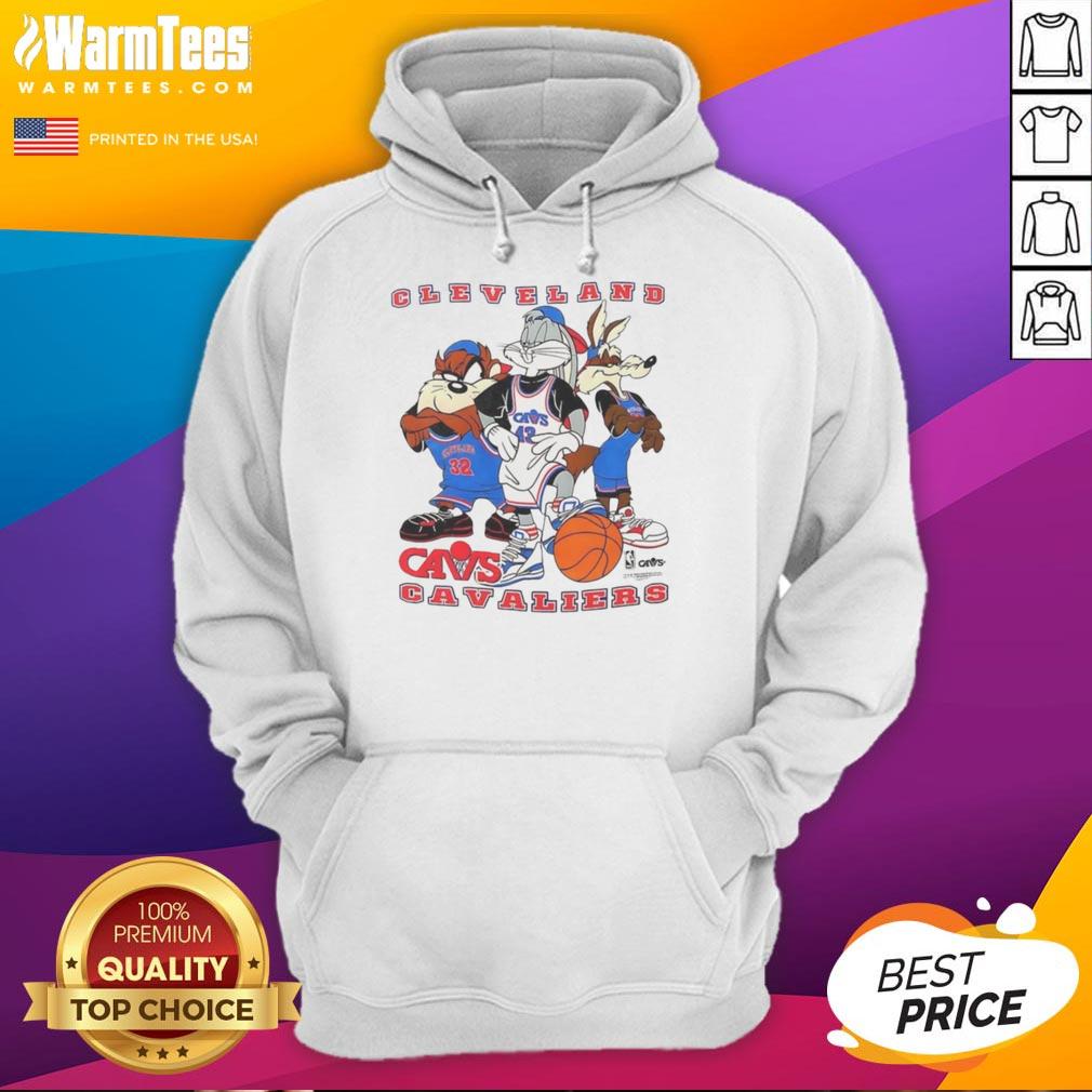 Good Cleveland Cavaliers NBA X Looney Tunes cartoon characters hoodie featuring vibrant designs and team colors.