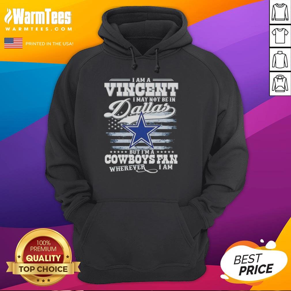 Good I Am A Vincent hoodie for Cowboys fans, showcasing team spirit wherever you are, even if not in Dallas.