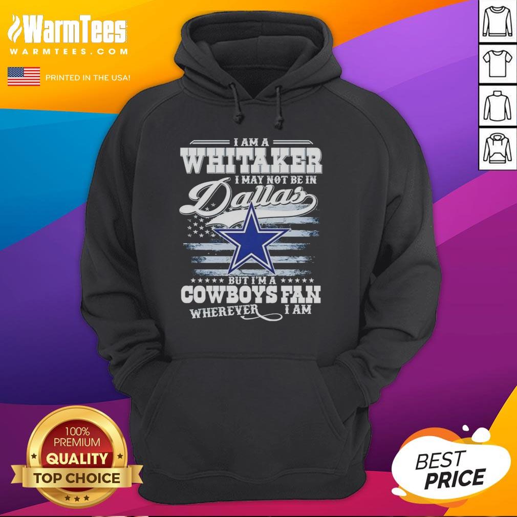 Good I Am A Whitaker hoodie, showcasing Cowboys fandom, perfect for fans celebrating team spirit anywhere, not just Dallas.