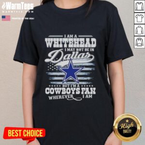 Good I Am A Whitehead Ladies Tee for Cowboys fans, showcasing team spirit anywhere with stylish design.