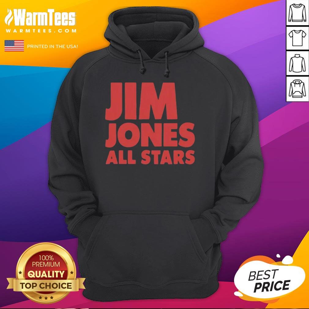 Good Jim Jones All Stars 2025 hoodie featuring vibrant colors and stylish design, perfect for fans and fashion enthusiasts.