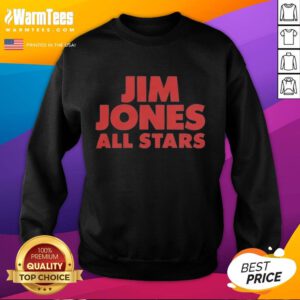 Good Jim Jones All Stars logo sweatshirt featuring a bold graphic design, perfect for fans and stylish casual wear.