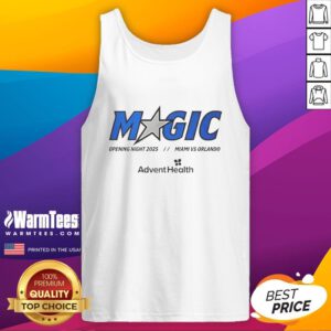 Good Magic Opening Night 2025 tank top featuring Miami vs Orlando design, perfect for fans and events.