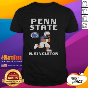 Good Penn State Nittany Lions Nicholas Singleton Football T-Shirt featuring bold graphics and vibrant team colors.