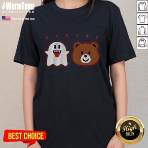 Good Shayne Gostisbehere Ghost Bear Halloween ladies tee featuring a spooky design for fans and festive wear.