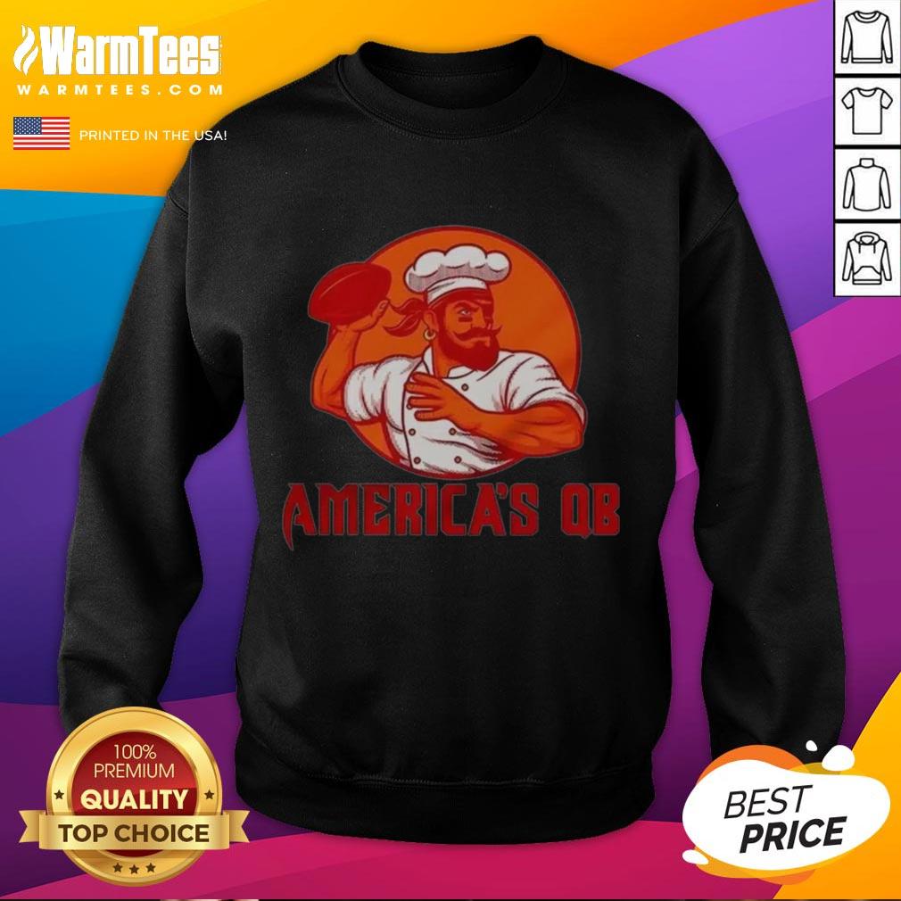 Good Tampa Bay Buccaneers America's Favorite QB sweatshirt featuring team colors and logo, perfect for fans.