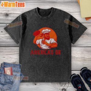 Good Tampa Bay Buccaneers America's Favorite QB washed t-shirt in red, perfect for fans supporting their team.