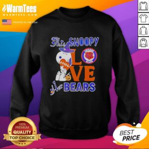 Good This Snoopy Love Her Chicago Bears Sweatshirt featuring Snoopy in a Bears hoodie, perfect for fans.