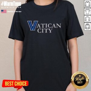 Good Vatican City Villanova Wildcats basketball ladies tee featuring team logo and vibrant design for fans.