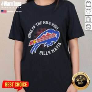 Nice Colorado X Buffalo Bills Backers tee for ladies, celebrating the Mile High Bills Mafia in stylish comfort.