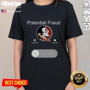 Nice FSU potential fraud phone screen showing ladies tee design with vibrant colors and stylish graphics.