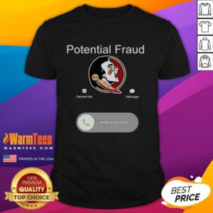 Nice FSU potential fraud phone screen displaying a trendy T-shirt design featuring the university logo.