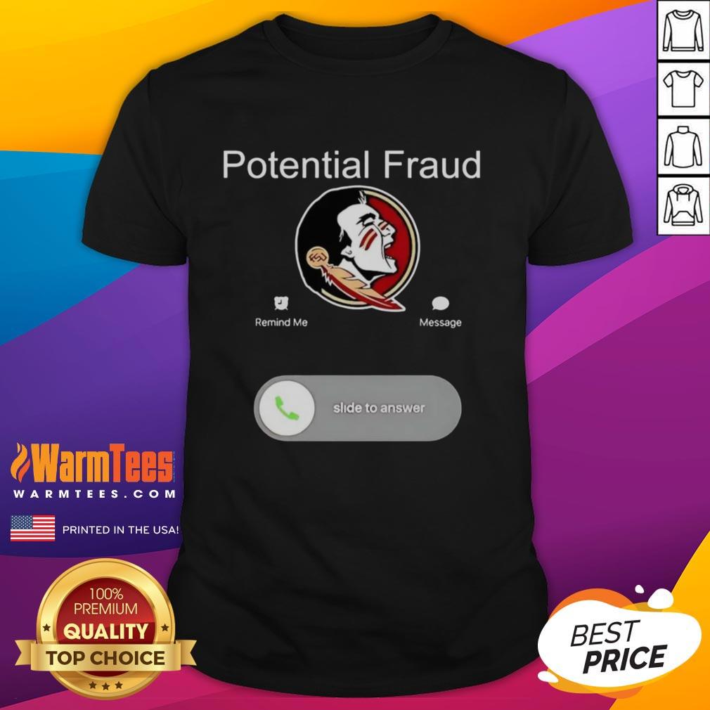 Nice FSU potential fraud phone screen displaying a trendy T-shirt design featuring the university logo.