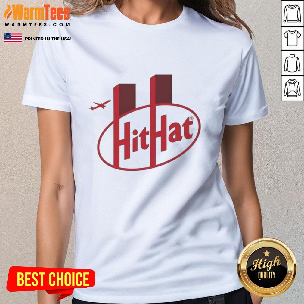 Nice Hithat 911 logo on a stylish ladies tee, perfect for casual wear and fans of unique graphic apparel.