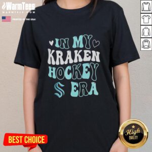 Seattle Kraken Hockey Era ladies tee featuring stylish design and vibrant team colors for passionate fans.