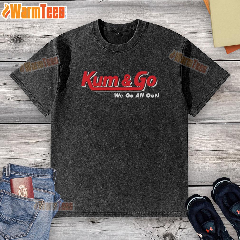 Nice Johnny Knoxville Kum and Go We Go All Out washed t-shirt in vibrant colors, perfect for fans of the iconic comedian.