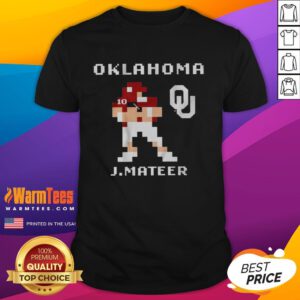 Alt Text: Retro Oklahoma Sooners Football John Mateer Baller T-Shirt design featuring bold colors and vintage graphics.