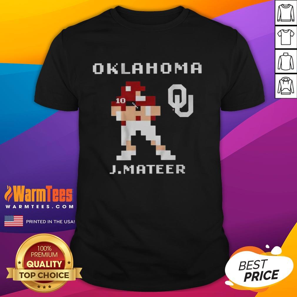 Alt Text: Retro Oklahoma Sooners Football John Mateer Baller T-Shirt design featuring bold colors and vintage graphics.