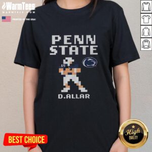 Nice Penn State Nittany Lions Drew Allar retro baller ladies tee showcasing team spirit and stylish design.