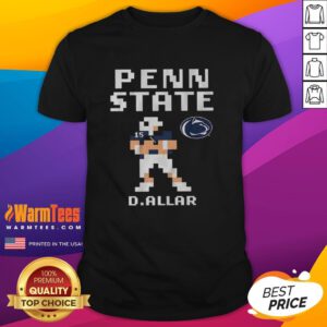 Alt Text: Nice Penn State Nittany Lions Football Drew Allar Retro Baller T-Shirt featuring classic design and team colors.