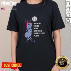 Philadelphia Phillies baseball ladies tee featuring a fun rubber tree plant design, perfect for fans and casual wear.