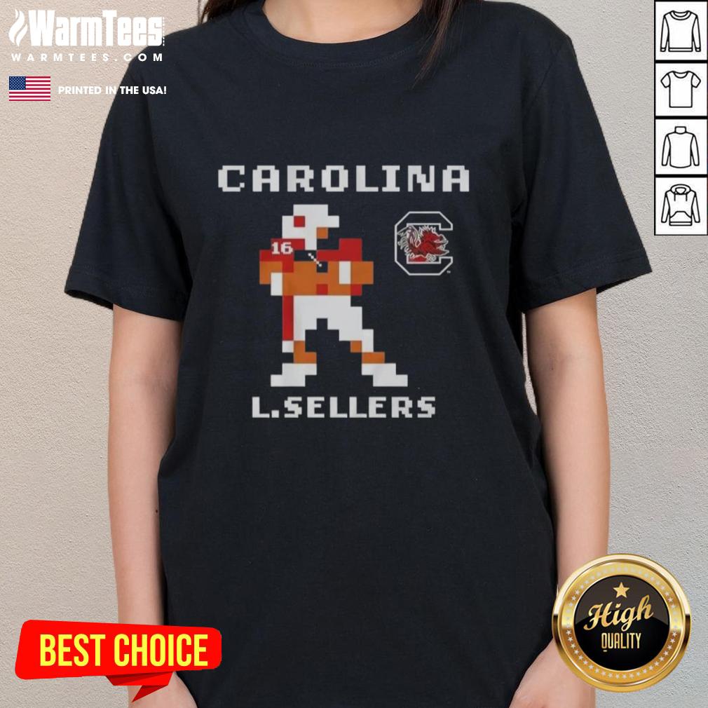 Nice South Carolina Gamecocks Lanorris Sellers retro baller ladies tee showcasing vibrant team colors and stylish design.