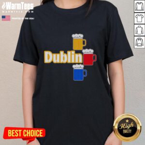 Stylish Nice Steelers Dublin 2025 ladies tee featuring vibrant team colors and a comfortable fit for fans.
