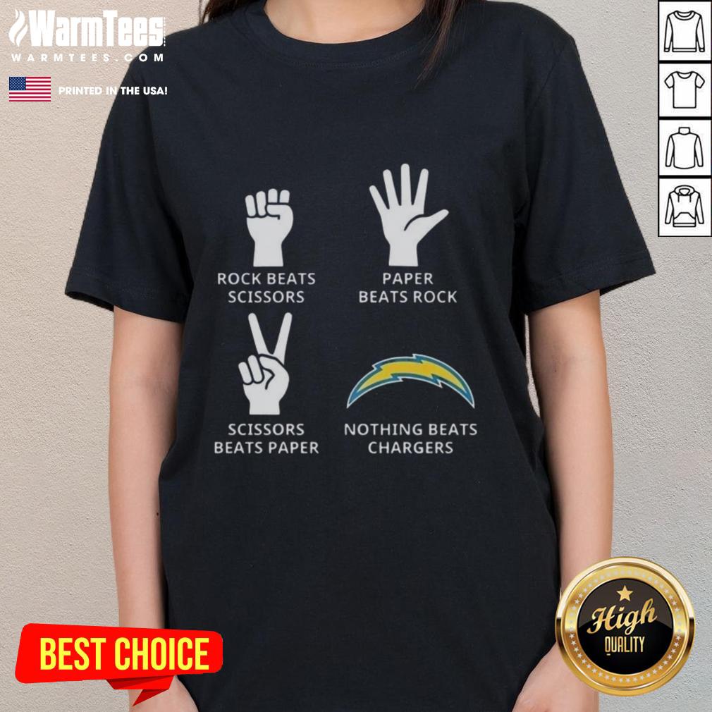 Alt Text: Official Los Angeles Chargers football logo on a stylish ladies tee, perfect for fans and casual wear.