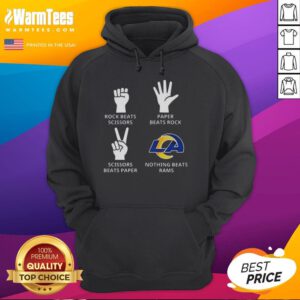 Official Los Angeles Rams football logo hoodie showcasing team spirit and style for fans.