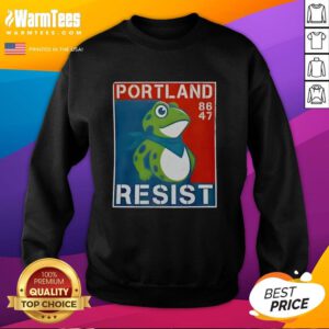 Official Portland Frog 86-47 Sweatshirt featuring a vibrant design and cozy fit, perfect for fans and casual wear.