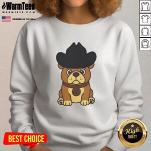 Cozy Official Rodeo Roscoe Dog Sweatshirt featuring a playful dog graphic, perfect for pet lovers and rodeo fans.