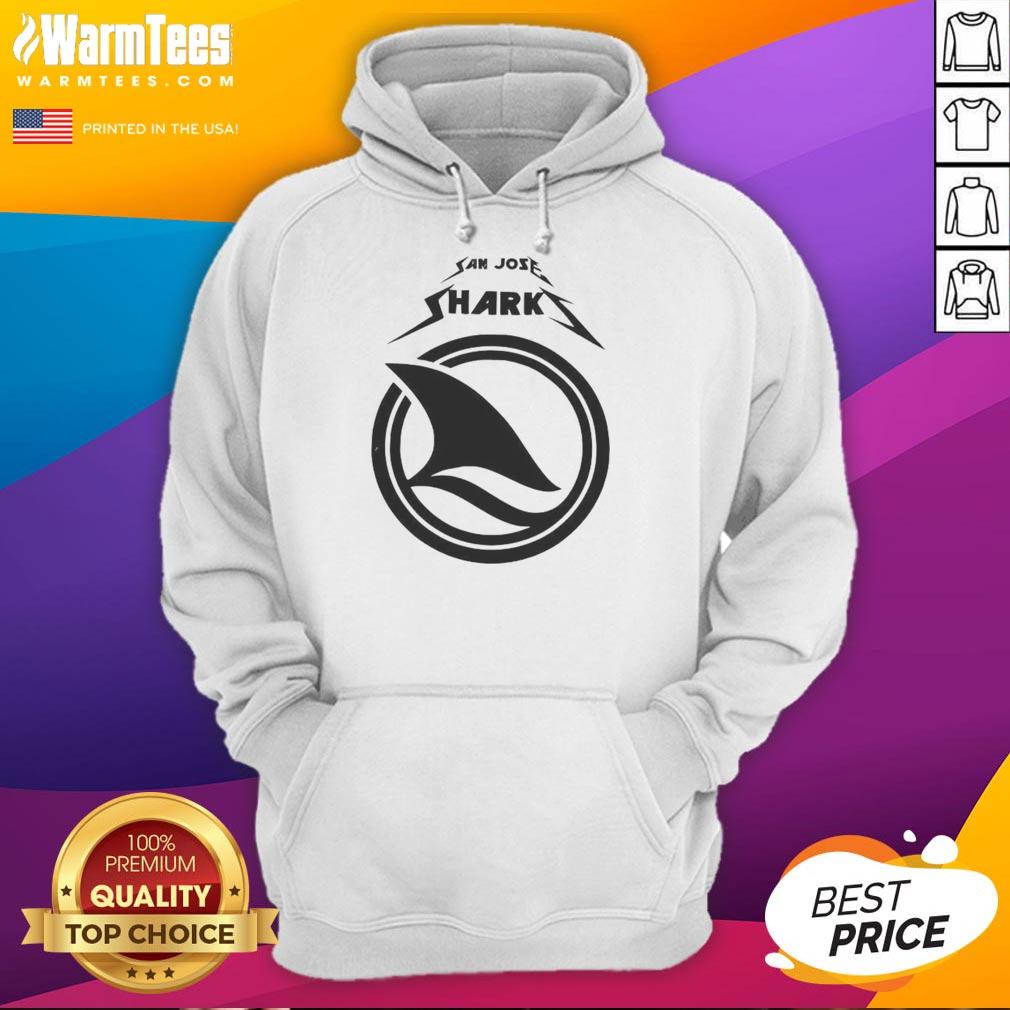 Official San Jose Sharks game day hoodie featuring team logo and colors, perfect for fans supporting the Sharks.